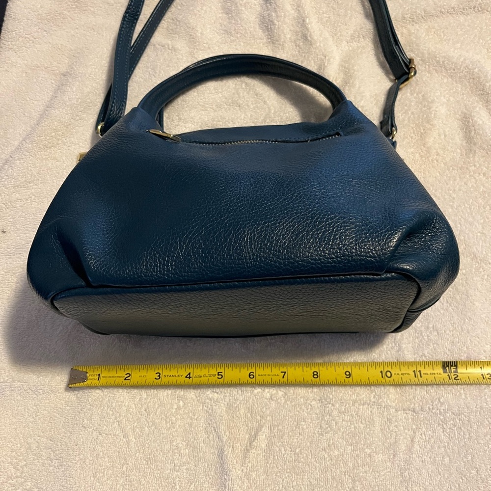 Claudia Firenze Blue Leather Bag - Picture 7 of 8